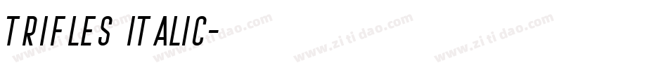 Trifles Italic字体转换
